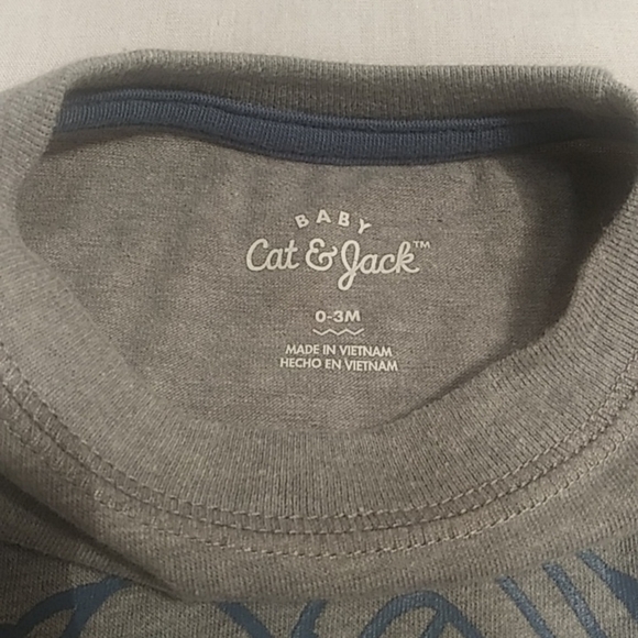 Cat and Jack- I love mom gray romper size 0-3 months - Picture 4 of 5